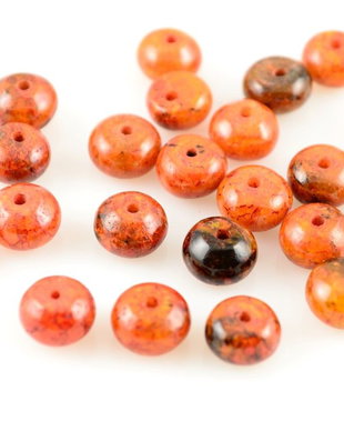 A478 Chrysocolla orange rondele 5x8mm