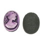 Cabochon rasina, camee, 18x13 mm (cod 21-27)