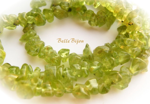 20 cm Chips-uri mici din peridot