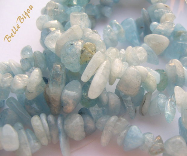 20 cm Chips-uri din aquamarine