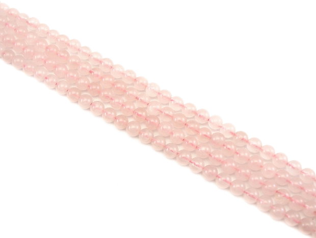 Cuart roz, sfere 4 mm (cod 1-340)