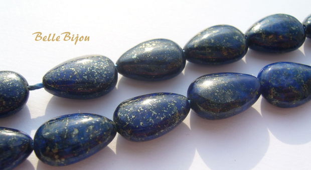 Lapis lazuli briolete aprox 5x10x14 mm