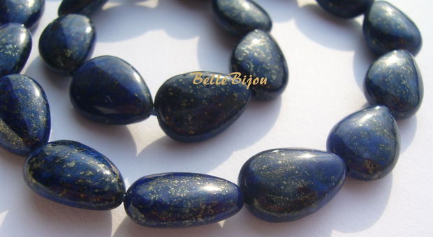 Lapis lazuli briolete aprox 5x10x14 mm