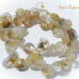 (5 b) Fulgi rotunjiti din cuart rutilat 4x9-13x8-10 mm