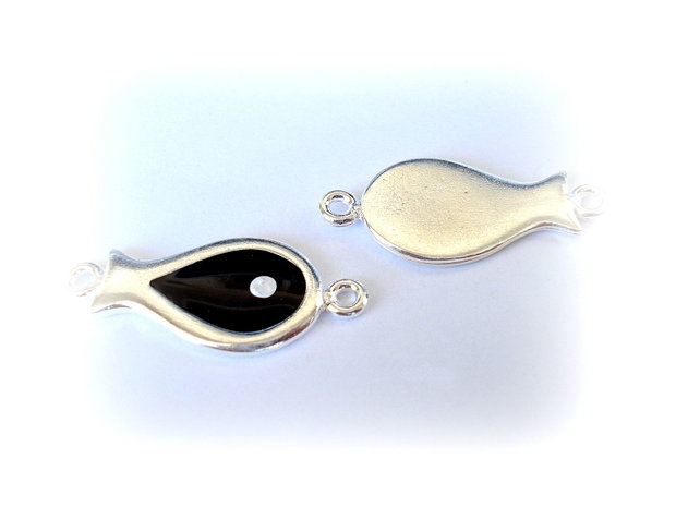 1b Link '' black fish '' 35 x15mm