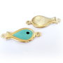 1b Link '' green fish '' 35 x 15mm