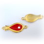 1b Link'' red fish '' 35 x 15mm