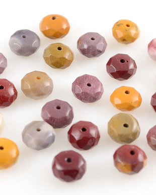 AC080 Jasp multicolor, rondele fatetate 8x6mm