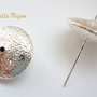 "Farfurie zburatoare" argintie 16x7 mm