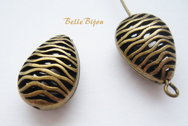 Lacrima finisaj bronz 18x13x8 mm