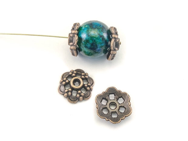 Capacele, finisaj cupru antichizat, 13,5 mm (cod 8-49)