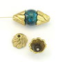 Conuri, finisaj auriu antichizat, 13 mm (cod 8-61)