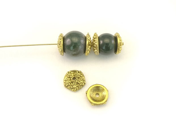 Capacele, finisaj auriu antichizat, 8 mm (cod 8-69)