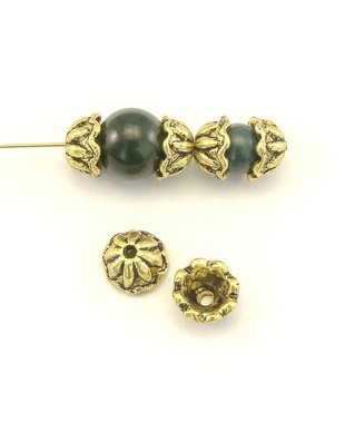 Capacele, finisaj auriu antichizat, 8 mm (cod 8-75)