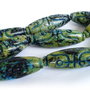 Chrysocolla ovala gravata 15 x 40mm