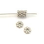 Distantier argintiu antichizat, 4,5x1 mm - 10 buc (cod 7-109)