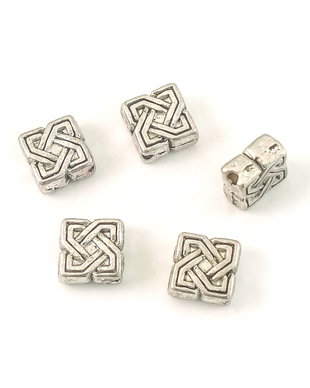 Distantier argintiu antichizat, 7 mm (cod 7-121)
