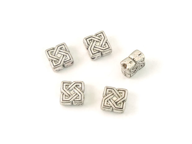 Distantier argintiu antichizat, 7 mm (cod 7-121)