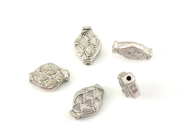 Distantier, argintiu antichizat, 14x10 mm (cod 7-136)