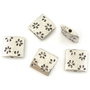 Distantier, argintiu antichizat, 11,5 mm (cod 7-137)