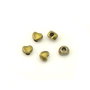 Distantier inima, finisaj bronz, 4x3 mm - 10 buc (cod 7-151)