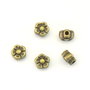 Distantier floare, finisaj bronz, 5x3 mm (cod 7-161)