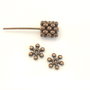 Distantier, finisaj cupru antichizat, 8x2 mm (cod 7-165)