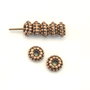 Distantier, finisaj cupru antichizat, 7,5x4 mm (cod 7-167)
