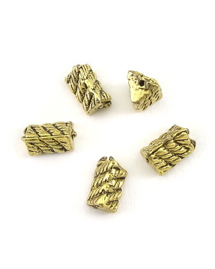 Distantier, finisaj auriu antichizat, 7x5 mm (cod 7-186)