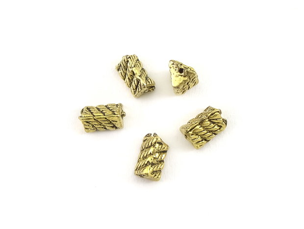 Distantier, finisaj auriu antichizat, 7x5 mm (cod 7-186)