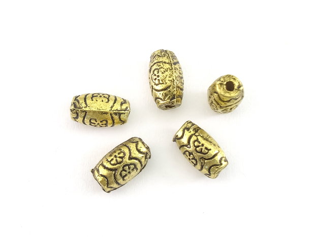 Distantier, finisaj auriu antichizat, 11x6 mm (cod 7-191)