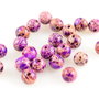 A102 Regalit nuante mov-roz, sfere 6.5mm