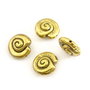 Distantier spirala, finisaj auriu antichizat, 13,5x6,5 mm (cod 7-195)