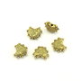 Distantier inima, finisaj auriu antichizat, 10x8 mm (cod 7-198)