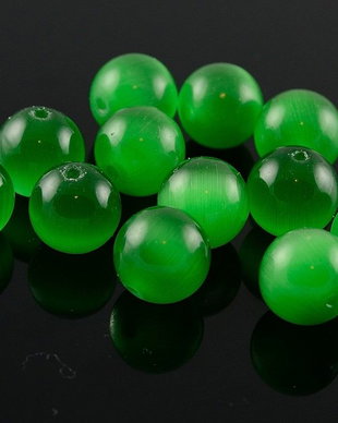 CR504 Ochi de pisica sfere 10mm, verzi