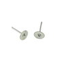 Tortite cercei tip tija, otel chirurgical, platou 6 mm  (cod 4-34)