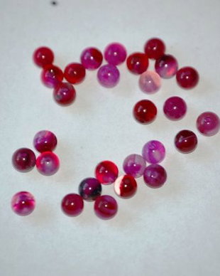 LPP407 - agate stripped fucsia 4 mm