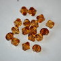 LMA801 - margele acrilice biconice maro - 8x6 mm