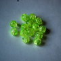 LMS601 - margele sticla crackle verde deschis - 6 mm