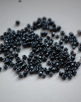 LN200 - margele nisip 2 mm, gri metalizat- 2 lei