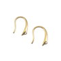 Tortite cercei tip carlig, placate cu aur, 14 mm (cod 4-42)