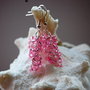LCH10 - cercei handmade strugure roz