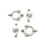 Inchizatoare tip toggle, argintiu antichizat, 21x15 mm + 18x8 mm (cod 13-115)