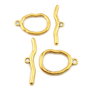 Inchizatoare tip toggle, finisaj auriu antichizat, 36x26 mm + 47x11 mm (cod 13-133)