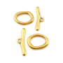 Inchizatoare tip toggle, finisaj auriu antichizat, 21x16 mm + 29x9 mm (cod 13-134)