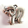 2521 - (2buc) Pandantiv charm elefantel 3D