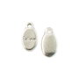 Charm, finisaj argintiu antichizat, 15x8 mm (cod 9-262)