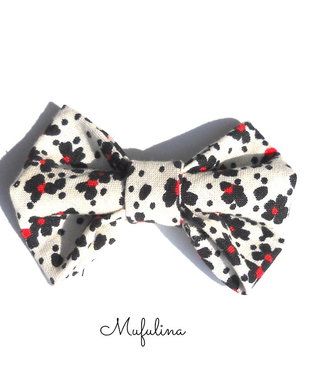 Dalmatian Flowered Bow