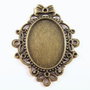 Baza cabochon bronz - 2537