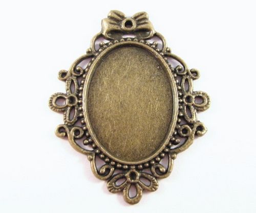 Baza cabochon bronz - 2537